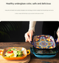 Ember 9-Inch Bohemian Ceramic Double-Handled Square Plate