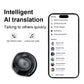 Purple T2 AI Smart Translation Earbuds - Open-Ear OWS Bluetooth 5.4 Headphones with Simultaneous Interpretation & IPX4 Waterproof