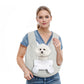 Grey Cozy Quilted Pet Carrier Backpack - Front Pack Sling for Cats & Small Dogs - Travel & Outdoor