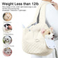 Grey Cozy Quilted Pet Carrier Backpack - Front Pack Sling for Cats & Small Dogs - Travel & Outdoor