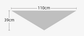 2-Piece Khaki Elegant Wool Blend Triangle Scarf - Luxurious Knit Shawl for Women (39 x 110cm)