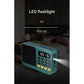 Portable Digital Music Player & FM Radio,4 Playback Modes, LED Flashlight(Gray)