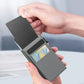 Ultra-Slim Pop-Up Card Holder Wallet with RFID Blocking(Green + Green Card Holder)