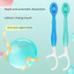 4-in-1 Disposable Travel Toothbrush with Flavor Burst Bead(Green plum green tea flavor)