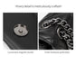 Elegant Quilted Leather Chain Bag with Bird Head Clasp(Black)