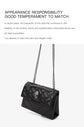 Elegant Quilted Leather Chain Bag with Bird Head Clasp(Pink)