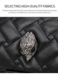 Elegant Quilted Leather Chain Bag with Bird Head Clasp(White)