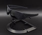 Sport Polarized Sunglasses with UV400 Protection - Multi-Layer Lens Technology(Black frame black film)