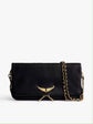 Chic Quilted Leather Crossbody Bag with Chain Strap & Tassel Detail(Golden black without tassels)
