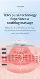 Smart Cervical Spine EMS Massager Sticker with Remote Control & Charging Case - 6 Modes, 16 Strengths(white)