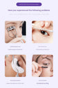 Heated Eyelash Curler with 2 Temperature Controls, Long-Lasting Curl(white)