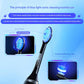LED Sonic Electric Toothbrush - 2-in-1 Cleaning & Whitening, 4 Modes(black)