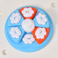 Interactive Dog Puzzle Feeder Toy - IQ Training & Slow Feeder with Anti-Skid Base(blue)