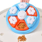 Interactive Dog Puzzle Feeder Toy - IQ Training & Slow Feeder with Anti-Skid Base(red)