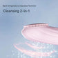 Silicone Facial Cleansing Brush - 6-Speed Vibration, Food-Grade Antibacterial Material with Warming Function(pink)