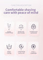 2-in-1 Electric Lady Shaver & Trimmer - Gentle Full Body Hair Removal, Portable & USB Rechargeable(Gradient pink)
