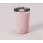 Mini Portable Electric Self-Stirring Mug - USB-C Rechargeable, 4-Hour Use, Stainless Steel (pink)