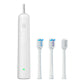 Electric Toothbrush with Ultra-Soft Gum Guard Brush Heads - IPX7 Waterproof, Ergonomic Design(white)