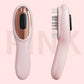 Electric Scalp Massager Comb with Red & Blue Light Therapy - 5 Vibration Modes & Liquid Dispenser(pink)