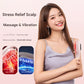 Electric Scalp Massager Comb with Red & Blue Light Therapy - 5 Vibration Modes & Liquid Dispenser(pink)
