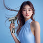 Cordless Rechargeable Hair Dryer - 120,000 RPM High-Speed Motor, 15600mAh Battery, Hot & Cold Air(grey)