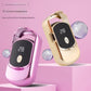 2pc Rechargeable Electric Heated Eyelash Curler - 55C Constant Temperature, LED Display, Gentle Curling(Purple)