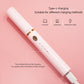 Rechargeable Heated Eyelash Curler Wand - 3 Temperature Gears, Type-C Charging, All-Day Curl(White)