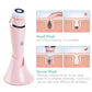 4-in-1 Electric Facial Cleansing Brush & Massager - IPX6 Waterproof, 3 Speeds, Bi-Directional Spin, USB Rechargeable(white)