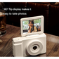 48MP Student Digital Camera with 180 Flip Screen & 3-Setting Fill Light(black)