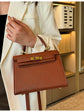 Elegant PU Leather Top Handle Satchel Bag - Versatile Crossbody & Shoulder Bag(khaki)