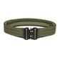Dual Layer Quick Release Tactical Belt - Attachment System, Alloy Cobra Buckle, Adjustable Nylon(Military green)