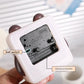 Adorable Cartoon Animal Alarm Clock - Silent Quartz Movement, Loud Alarm, Battery Operated(White Brown)