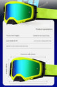 Panoramic Outdoor Sports Goggles - UV Protection, Windproof, Anti-Fog & Impact Resistant(Gray-orange frame + gray film)