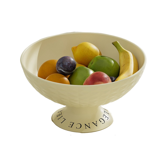 Cream white diamond fruit tray 25.8/12.8cm * 13.5cm