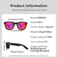 NAFEIB Polarized Sports Sunglasses - Lightweight TR90 Frame, UV400 Protection for Riding & Outdoor Activities(Transparent)