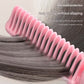 Foldable Wireless Hair Straightener Comb - 9 Temperature Settings, Anti-Scald, USB-C Rechargeable(pink)