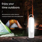 2-in-1 Portable LED Camping Lantern & Flashlight - USB Rechargeable, Dual Light Modes(Handle model pink)