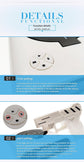 Gun Alarm Clock - Target Shooting Alarm with Infrared Gun, Recordable Alarm & Game Modes(white)