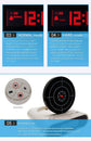 Gun Alarm Clock - Target Shooting Alarm with Infrared Gun, Recordable Alarm & Game Modes(Black)