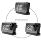 LED Digital Projection Alarm Clock - Temperature, Date, Snooze & 180 Adjustable Projector(Black shell white light)