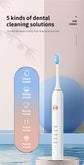 Professional Sonic Electric Toothbrush - 5 Modes, 40000 VPM, 180-Day Battery, IPX7 Waterproof with 4 Brush Heads(pink)