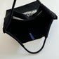Printed Canvas Tote Bag - Water-Resistant, Large Capacity Shoulder Bag with Intricate Pattern(Dark grey datura flower)