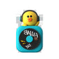 Car Air Freshener - CD Player Design with Spinning Record & Cute Character Topper(Yellow chick)