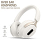AKZ 25 Wireless Over-Ear Headphones - Bluetooth 5.3, Hi-Fi Audio, Noise-Isolating, Long Battery Life(white)
