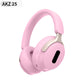 AKZ 25 Wireless Over-Ear Headphones - Bluetooth 5.3, Hi-Fi Audio, Noise-Isolating, Long Battery Life(pink)
