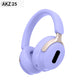 AKZ 25 Wireless Over-Ear Headphones - Bluetooth 5.3, Hi-Fi Audio, Noise-Isolating, Long Battery Life(purple)