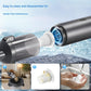 Portable Cordless Handheld Vacuum Cleaner - 16000Pa Suction, 3x2000mAh Battery, Multiple Attachments(Black and yellow)