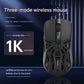 Tri-Mode Wireless Gaming Mouse - 1KHz Polling, 10000 DPI, Digital Display, Lightweight 73g(grey)