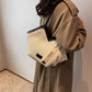 Chic Textured PU Leather Tote Bag with V-Cut Design & Decorative Ribbon Strap Accent(Green)