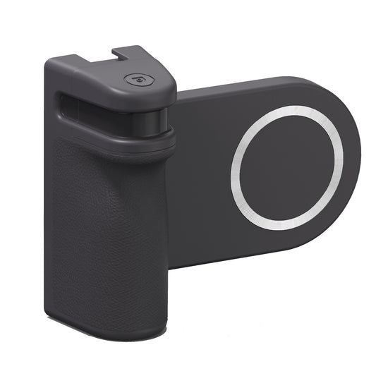 MagSafe Compatible Camera Grip & Phone Stand with Detachable Bluetooth Remote - Versatile Photography Assistant(grey)